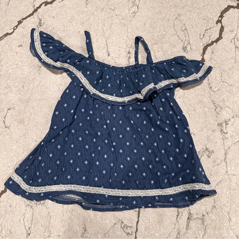 Abercrombie Kids Asorable Ruffle Boho Polka Dot Camisole Size 7/8 Summer Holiday